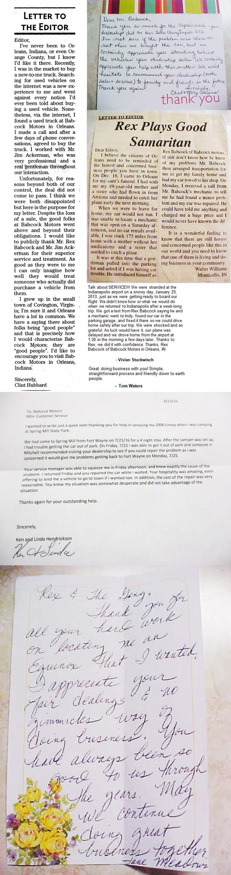 Babcock Testimonial